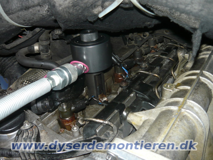 Aftrækning af indsprøjtningsdyser fra Mercedes
                med CDI motorer